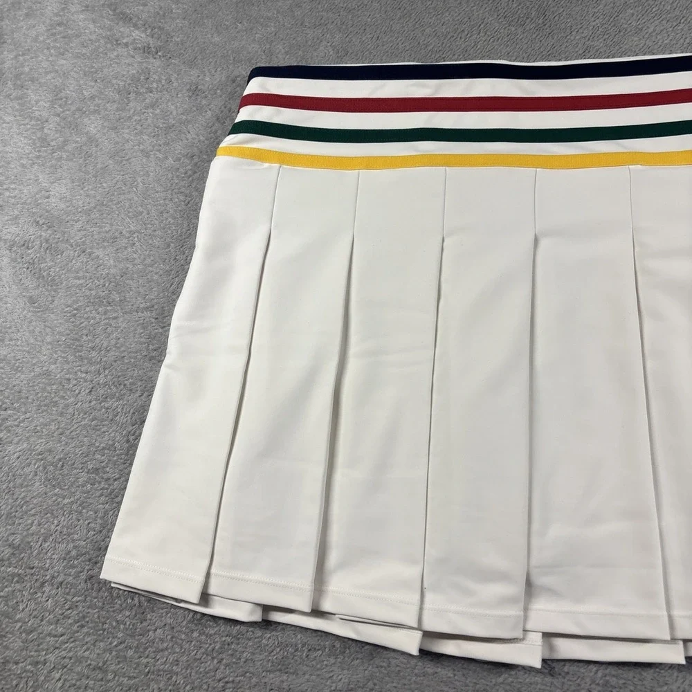 Aqua Athletic x Venus Williams Women's Pleated Tennis Skort White‎ Sz XS NWT